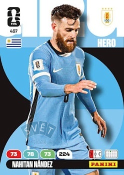 Nahitan Nandez Uruguay Panini FIFA World Cup 2026 Adrenalyn XL #497